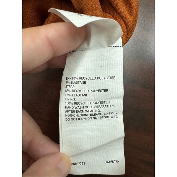 Nike Cream Colored Bandeau Swim Top with Removable Straps Size Small - Picture 5 of 6